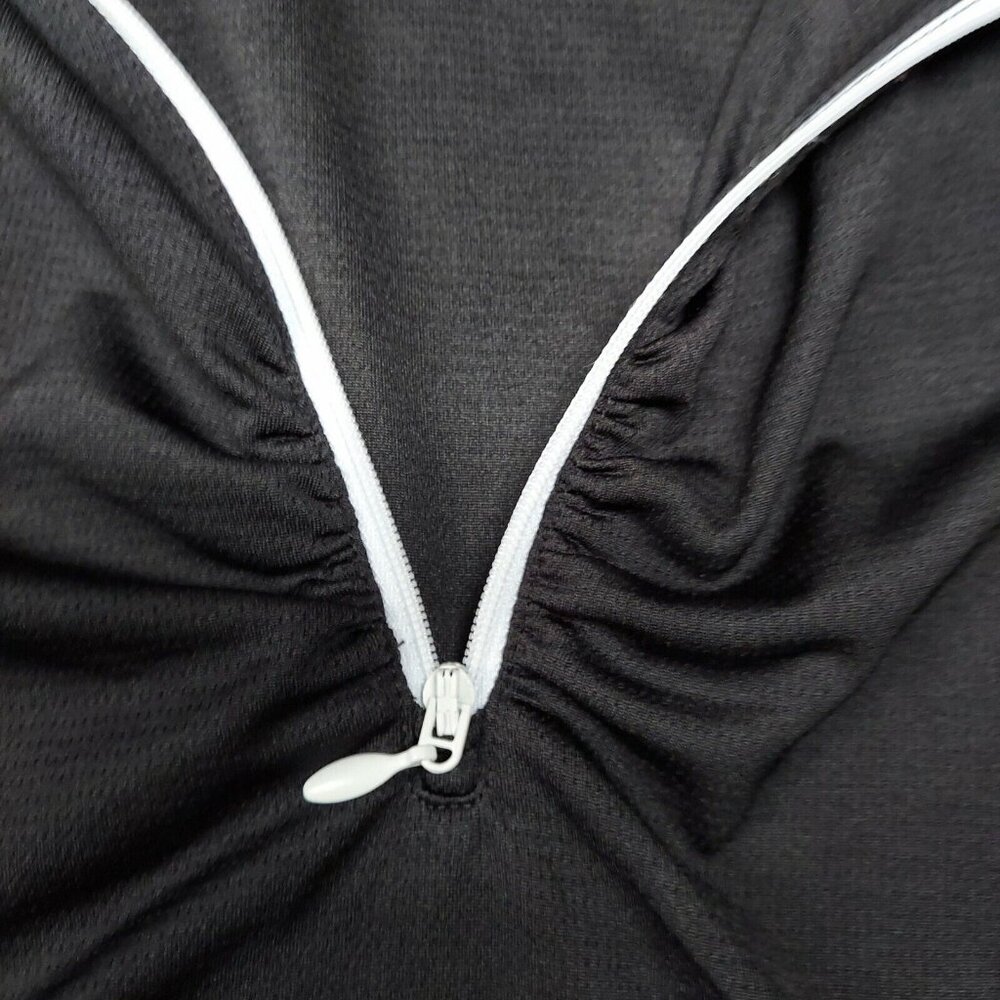 Under Armour Womena Heatgear Black Loose Fit Shirt Size XL Half Zip Long Sleeve - Picture 3 of 6